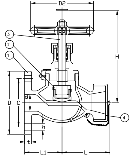 JIS 10K Bronze Hose Globe Valve drawing.png